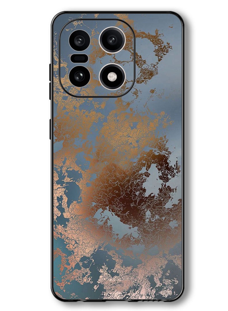 Theodor Case Compatible with OnePlus 15 6.78 Inch Protection Shockproof Bumper Cover Golden Grey Design - Image 1